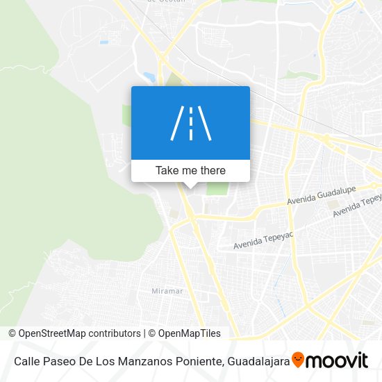 Calle Paseo De Los Manzanos Poniente map