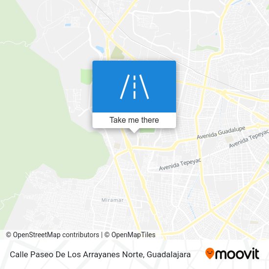 Calle Paseo De Los Arrayanes Norte map