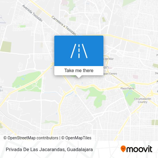 Privada De Las Jacarandas map