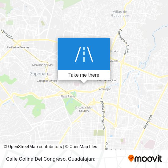 Mapa de Calle Colina Del Congreso
