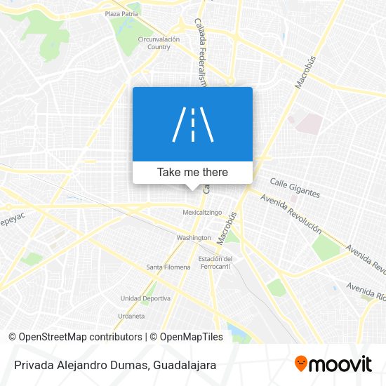 Privada Alejandro Dumas map