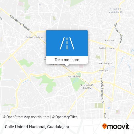 Calle Unidad Nacional map