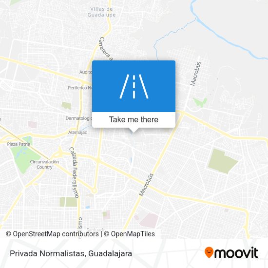 Privada Normalistas map