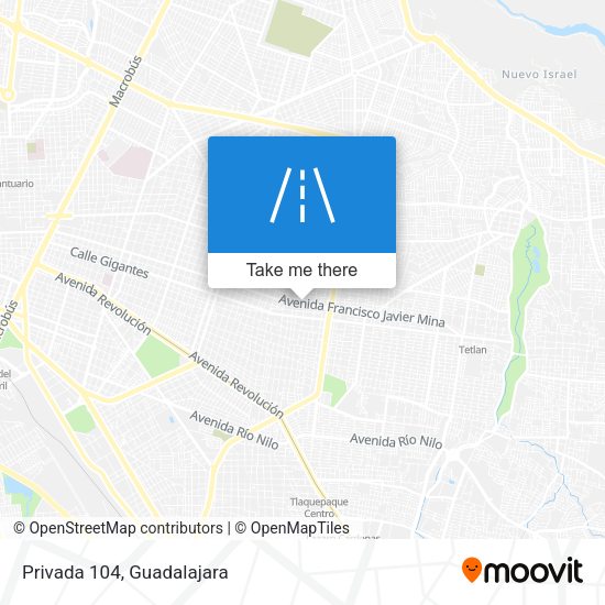 Mapa de Privada 104