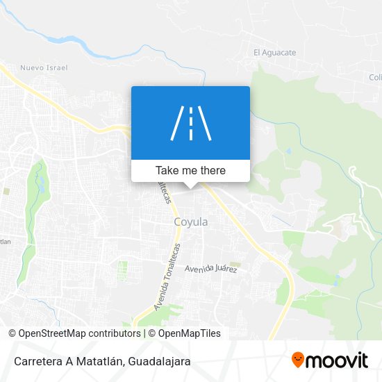 Carretera A Matatlán map