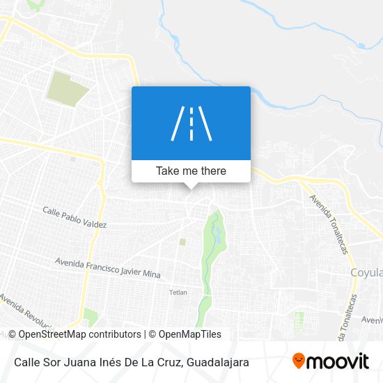 Mapa de Calle Sor Juana Inés De La Cruz