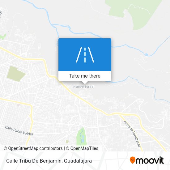 Mapa de Calle Tribu De Benjamín