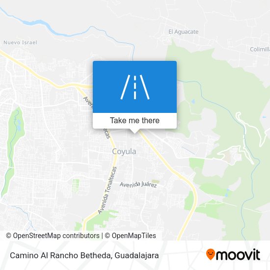 Camino Al Rancho Betheda map