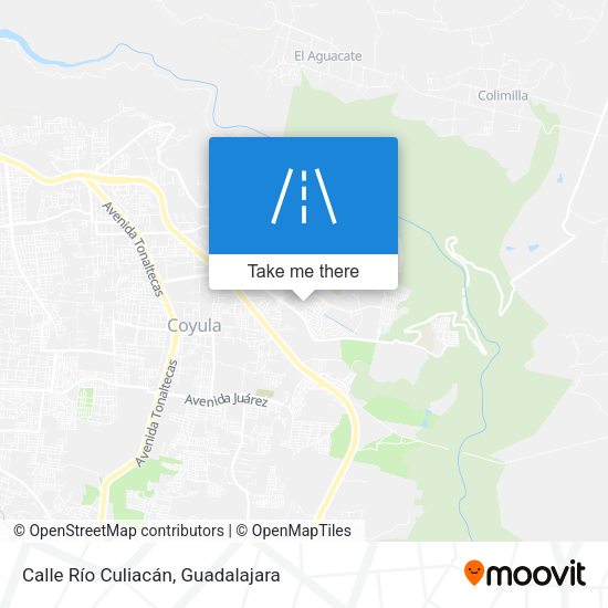 Mapa de Calle Río Culiacán