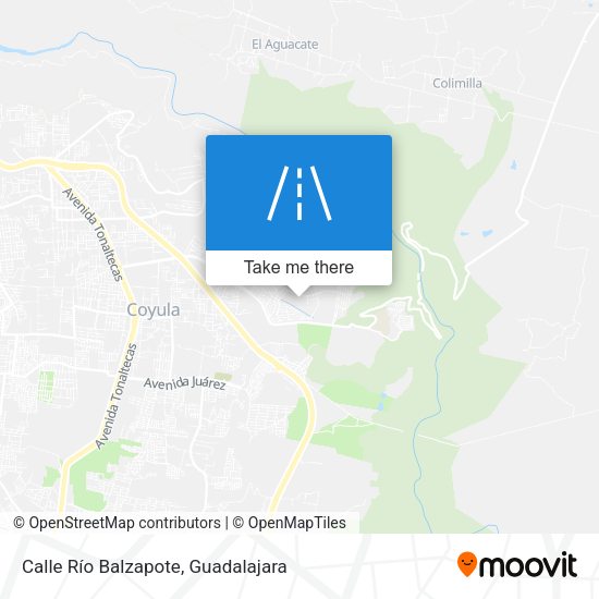 Mapa de Calle Río Balzapote