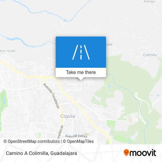 Camino A Colimilla map