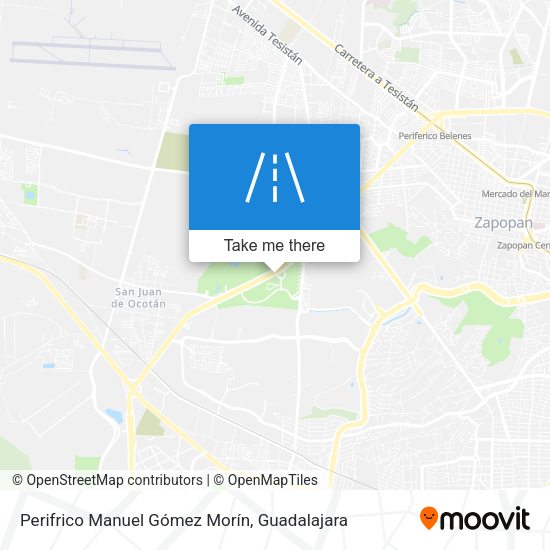 Mapa de Perifrico Manuel Gómez Morín