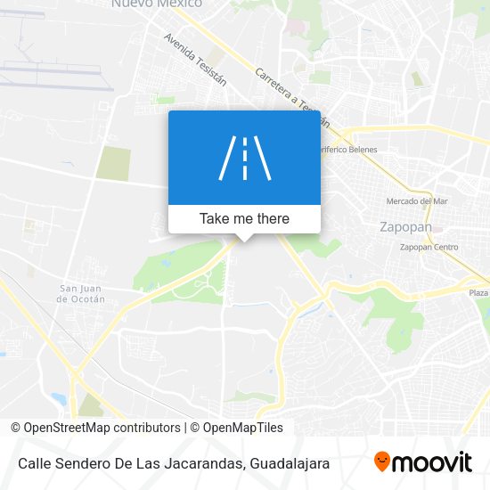 Calle Sendero De Las Jacarandas map