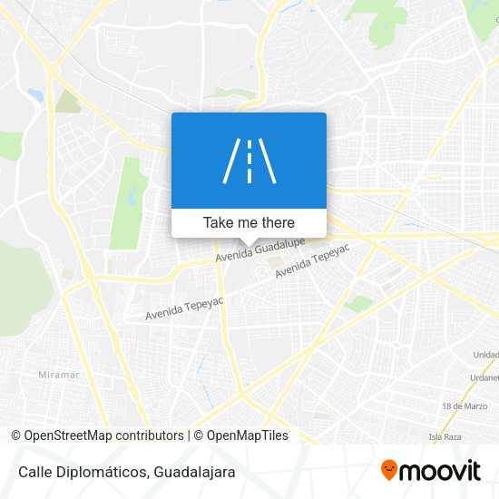 Mapa de Calle Diplomáticos