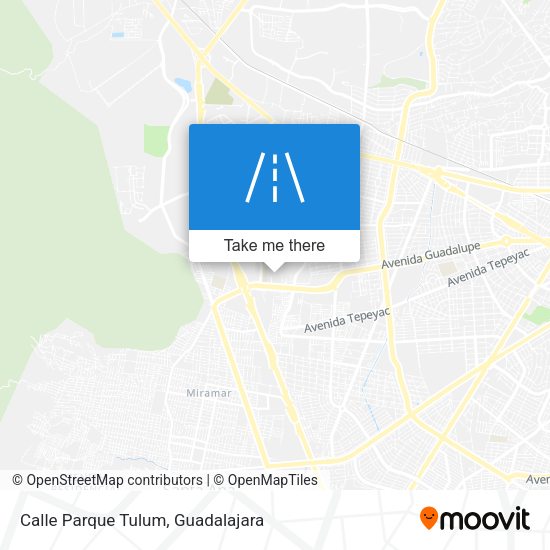 Mapa de Calle Parque Tulum