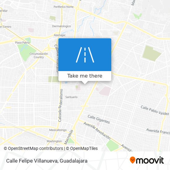 Calle Felipe Villanueva map