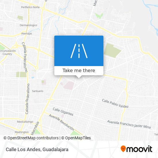 Calle Los Andes map