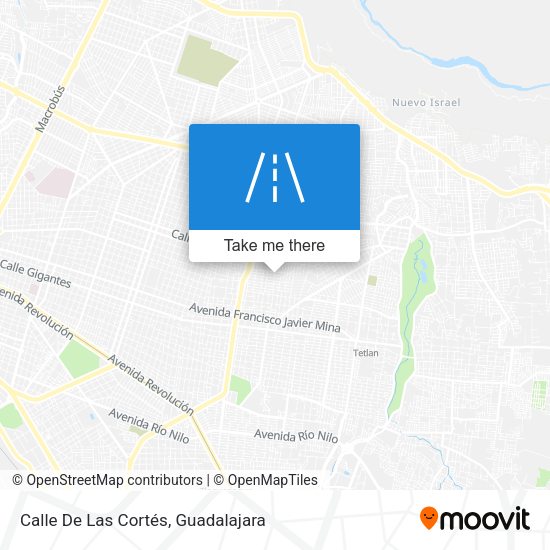 Calle De Las Cortés map