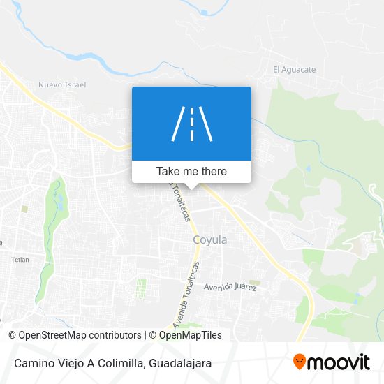 Camino Viejo A Colimilla map