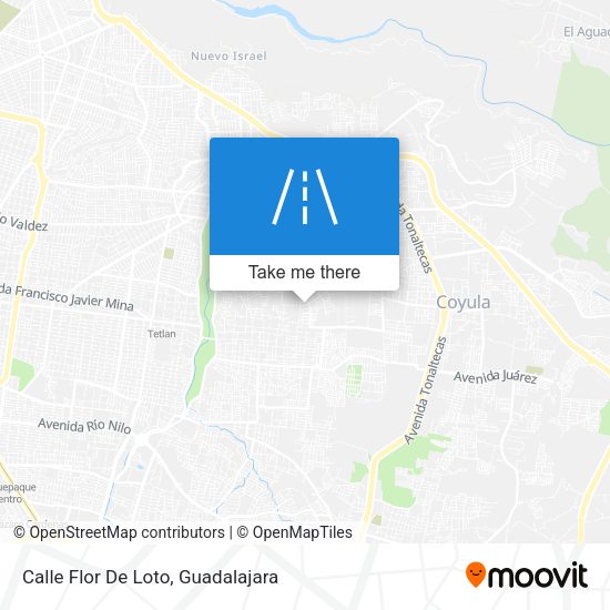 Mapa de Calle Flor De Loto