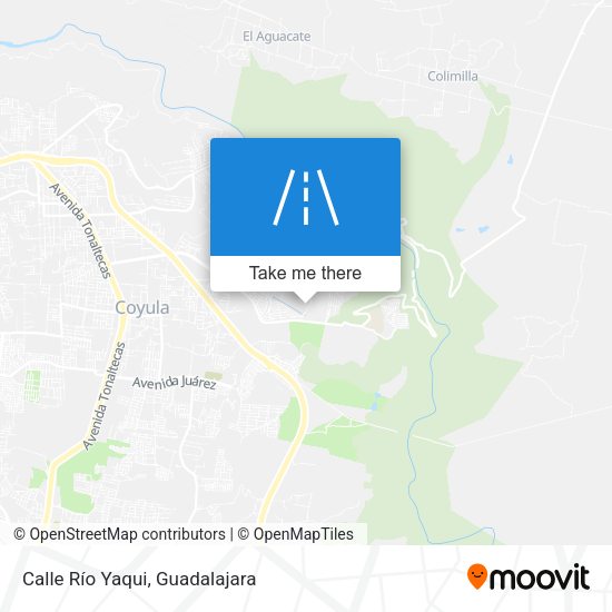 Calle Río Yaqui map