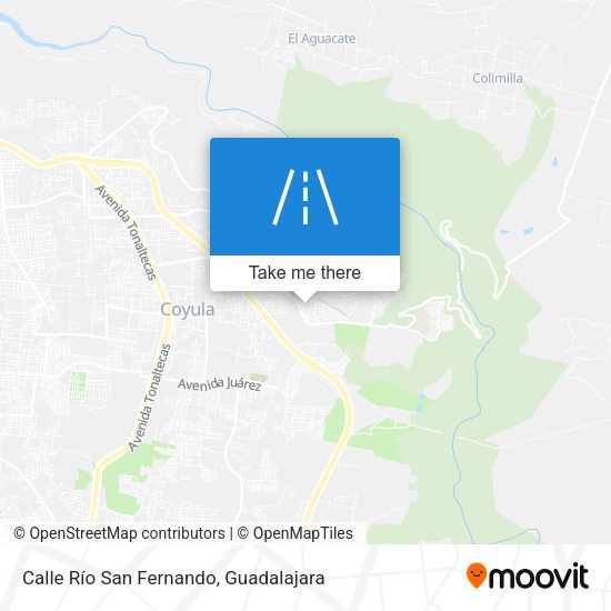 Mapa de Calle Río San Fernando