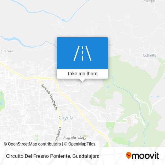 Mapa de Circuito Del Fresno Poniente