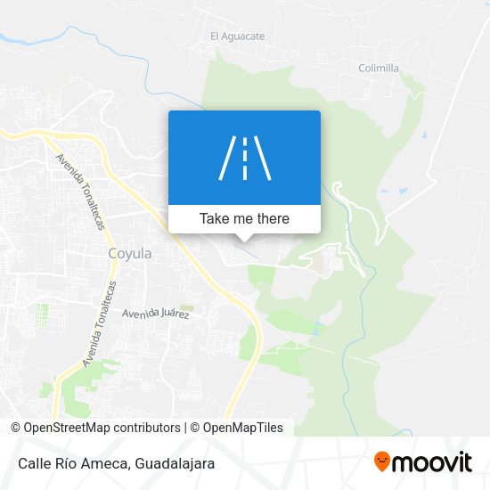 Calle Río Ameca map