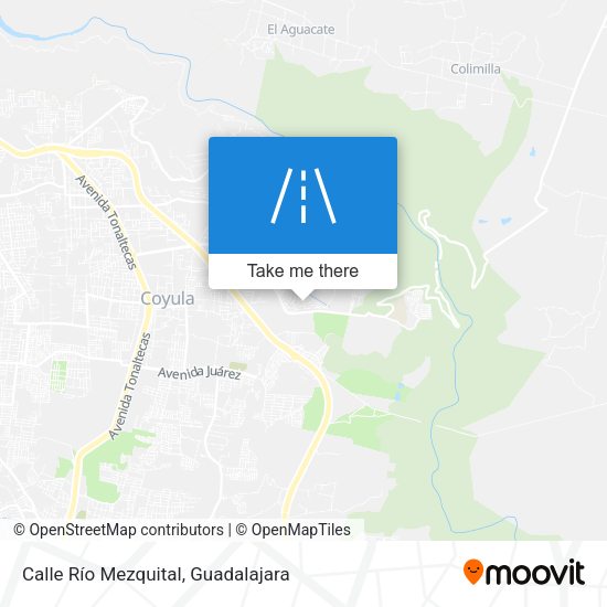 Calle Río Mezquital map