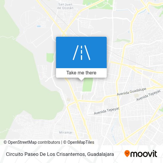 Circuito Paseo De Los Crisantemos map