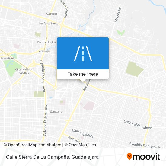 Mapa de Calle Sierra De La Campaña