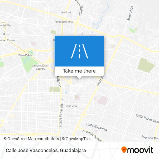 Calle José Vasconcelos map