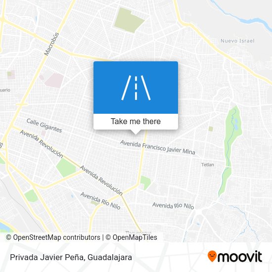 Privada Javier Peña map