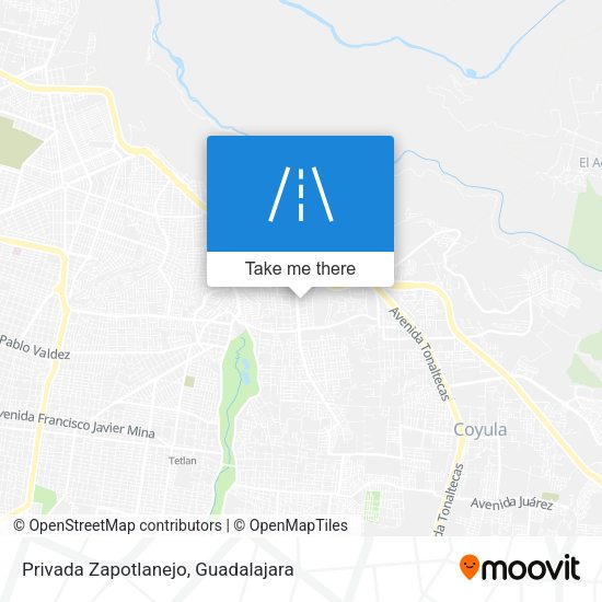 Privada Zapotlanejo map