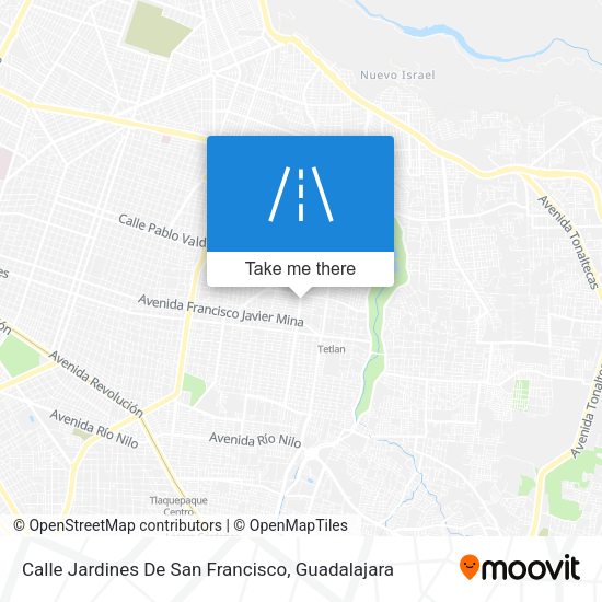 Mapa de Calle Jardines De San Francisco