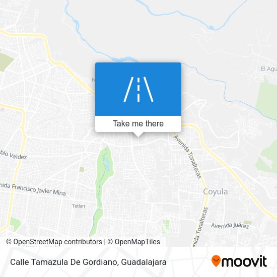 Mapa de Calle Tamazula De Gordiano