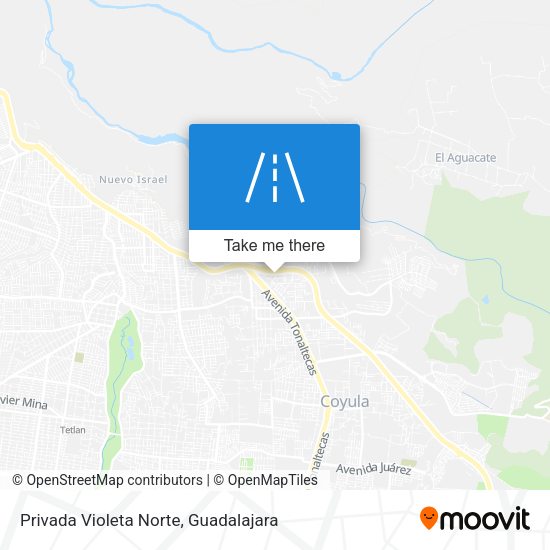 Mapa de Privada Violeta Norte