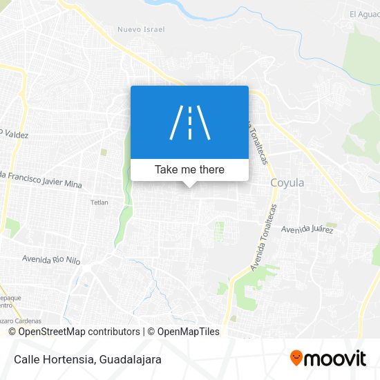 Mapa de Calle Hortensia