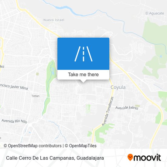 Calle Cerro De Las Campanas map