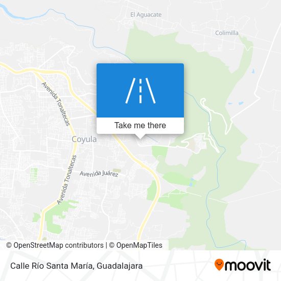 Calle Río Santa María map