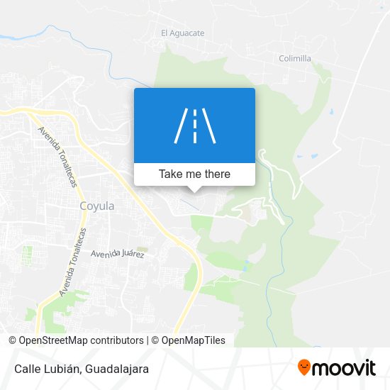 Calle Lubián map