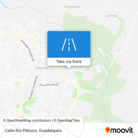 Mapa de Calle Río Pánuco