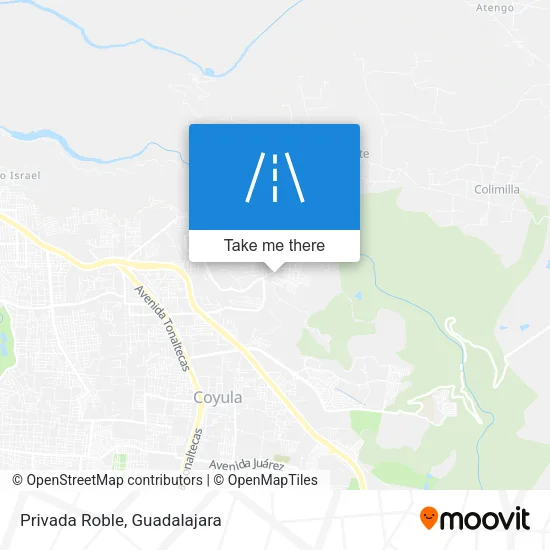 Privada Roble map