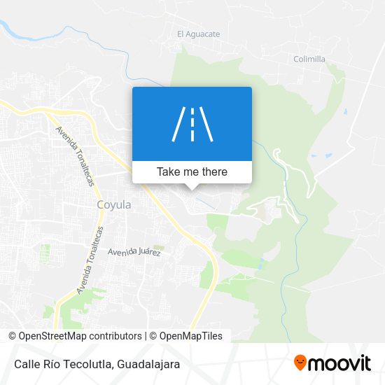 Mapa de Calle Río Tecolutla