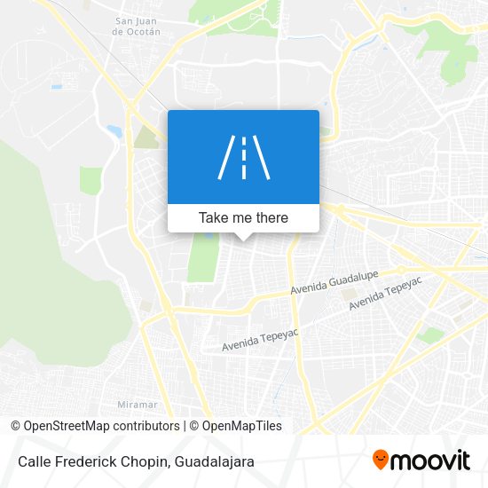 Calle Frederick Chopin map