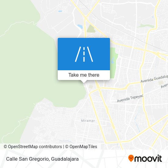 Mapa de Calle San Gregorio