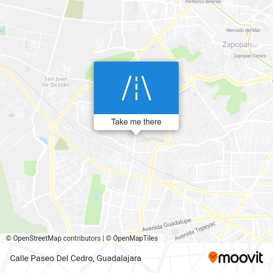 Mapa de Calle Paseo Del Cedro