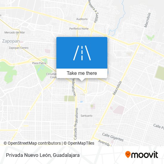 Privada Nuevo León map