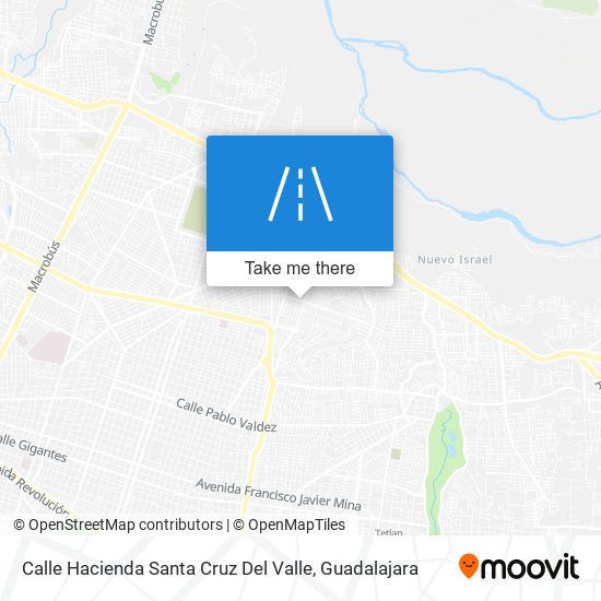 Mapa de Calle Hacienda Santa Cruz Del Valle