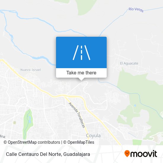 Calle Centauro Del Norte map
